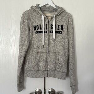 Hollister Gray Zipup Hoodie